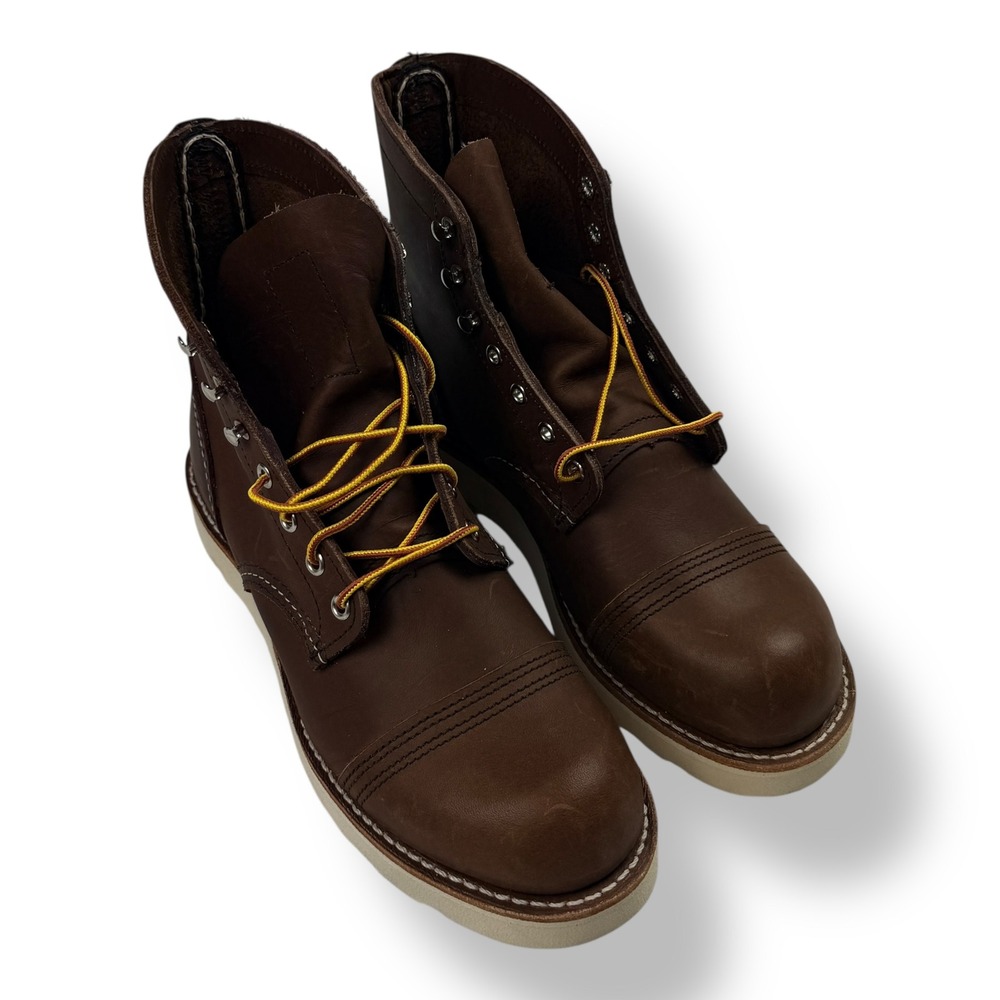 Red Wing 8088 Iron Ranger Mens 7.5 D Amber Harness Leather Wedge Sole Work Boots
